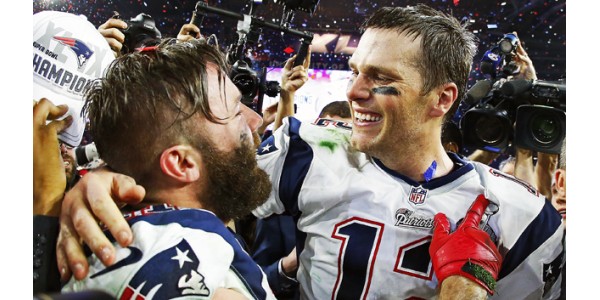 Amitié entre Julian Edelman et Tom Brady Amitié entre Julian Edelman et Tom Brady